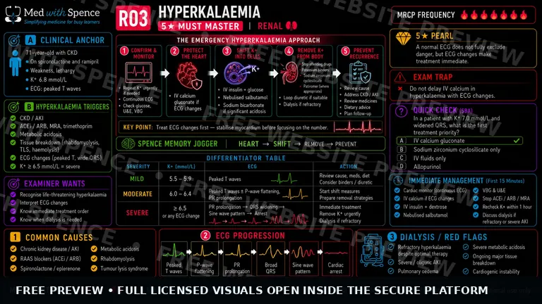 Hyperkalaemia visual learning slide