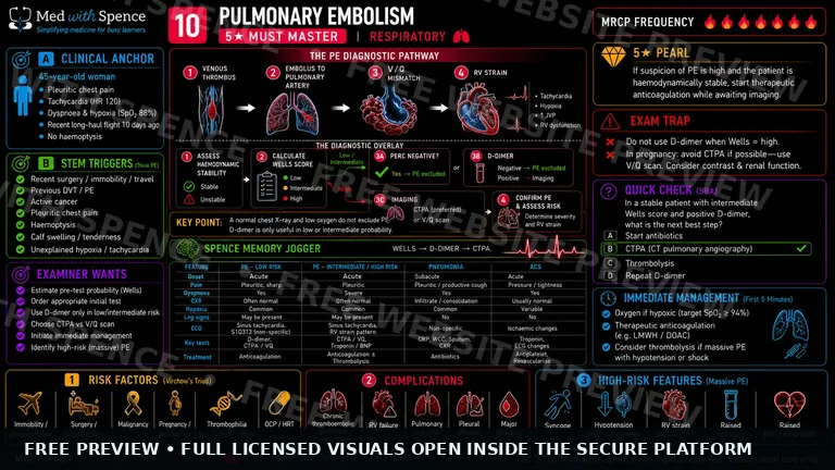 Pulmonary embolism visual learning slide